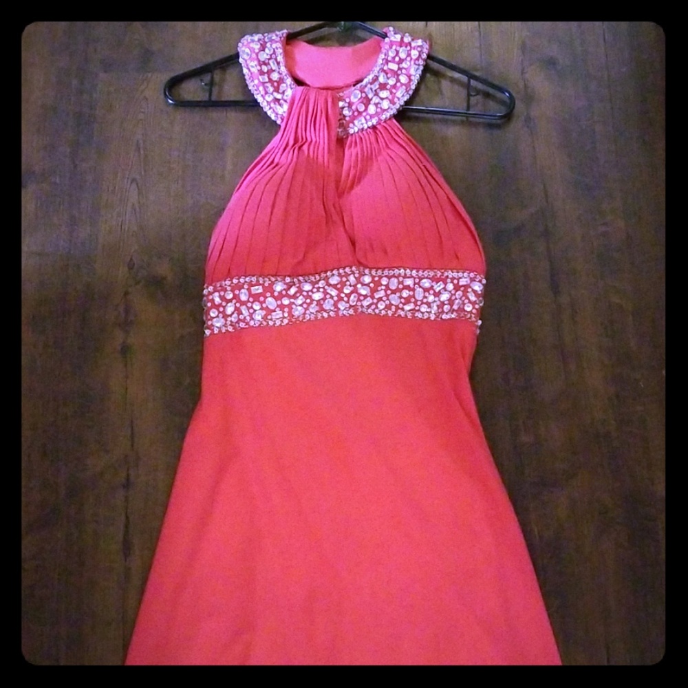 May Queen coral gown